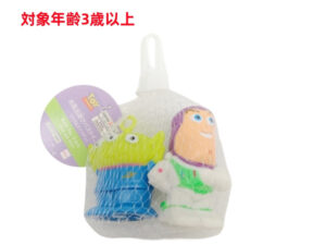 お風呂遊びバストイ、２個（バズ＆エイリアン） ダイソー(DAISO)