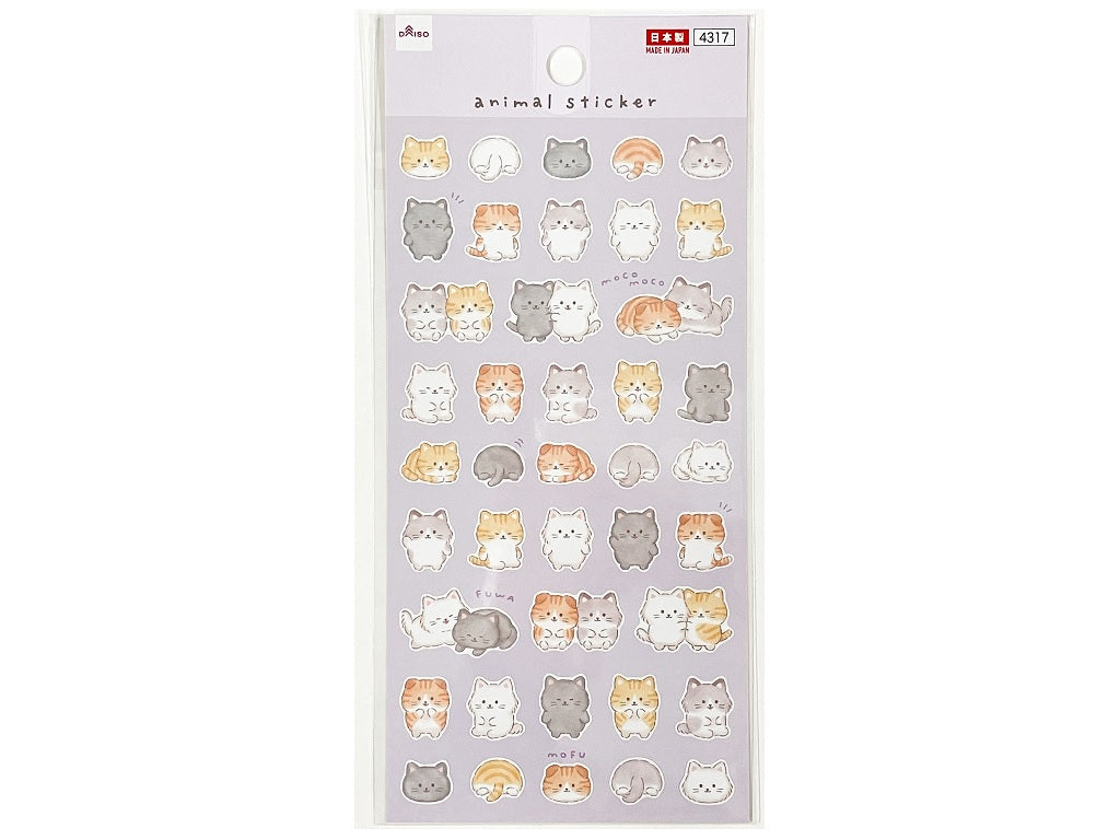 シール（アニマル、ねこ） ダイソー(DAISO)