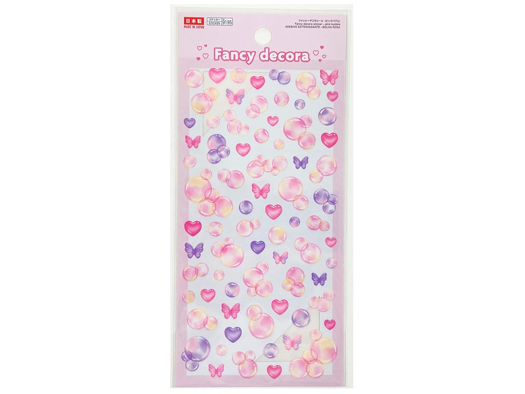 ファンシーデコラシール（ピンクバブル） ダイソー(DAISO)