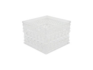 シャイニースクエアケース（クリア、浅型） ダイソー(DAISO)