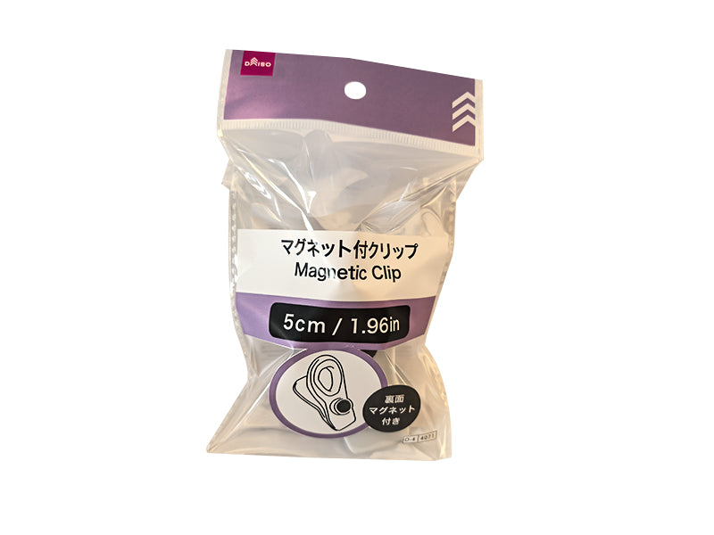 マグネット付クリップ（白） ダイソー(DAISO)