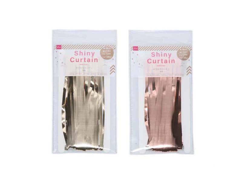 キラキラカーテン（金色） ダイソー(DAISO)