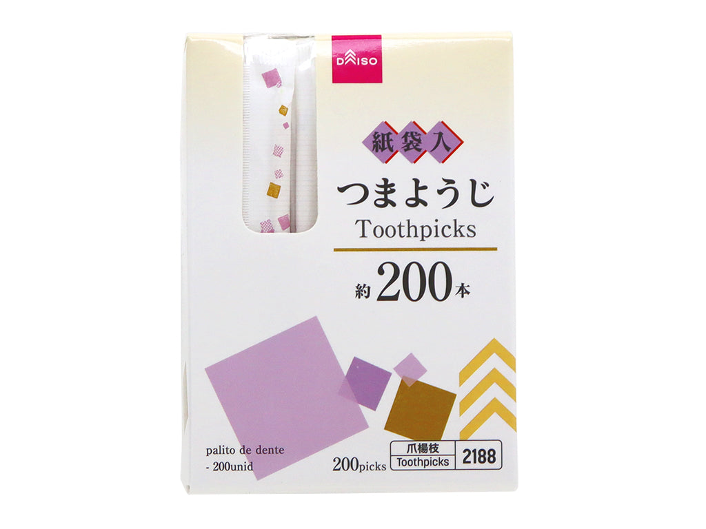 つま楊枝（紙袋入、２００本） ダイソー(DAISO)