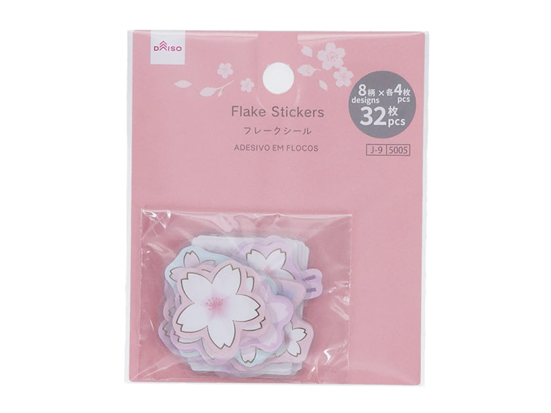 フレークシール（和桜、３２枚） ダイソー(DAISO)