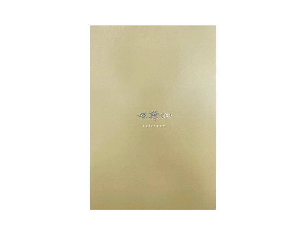 ノート（Ｂ６、方眼５ｍｍ、４８ページ、金色） ダイソー(DAISO)