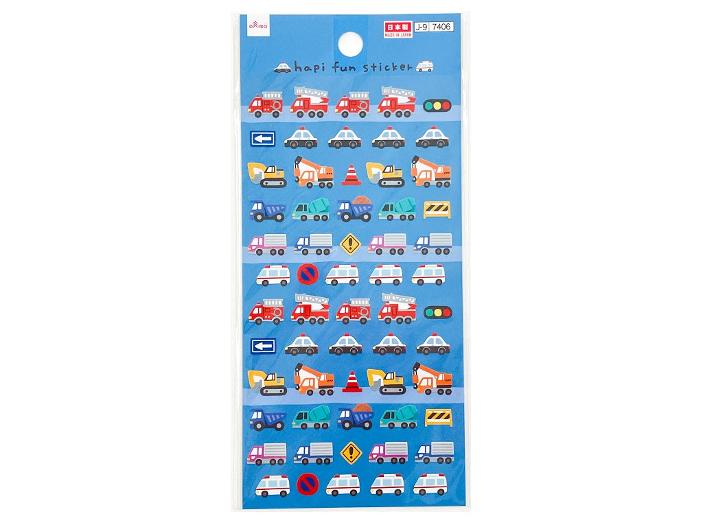 シール（ハピファン、はたらく車） ダイソー(DAISO)