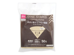 コーヒーフィルター（円すい形、１ー４杯用、５０枚） ダイソー(DAISO)