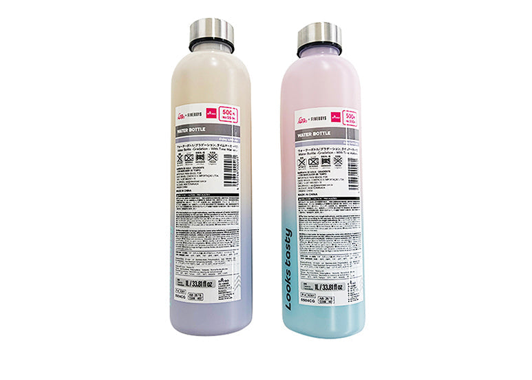 ウォーターボトル（グラデーション、タイムマーカー付） ダイソー(DAISO)