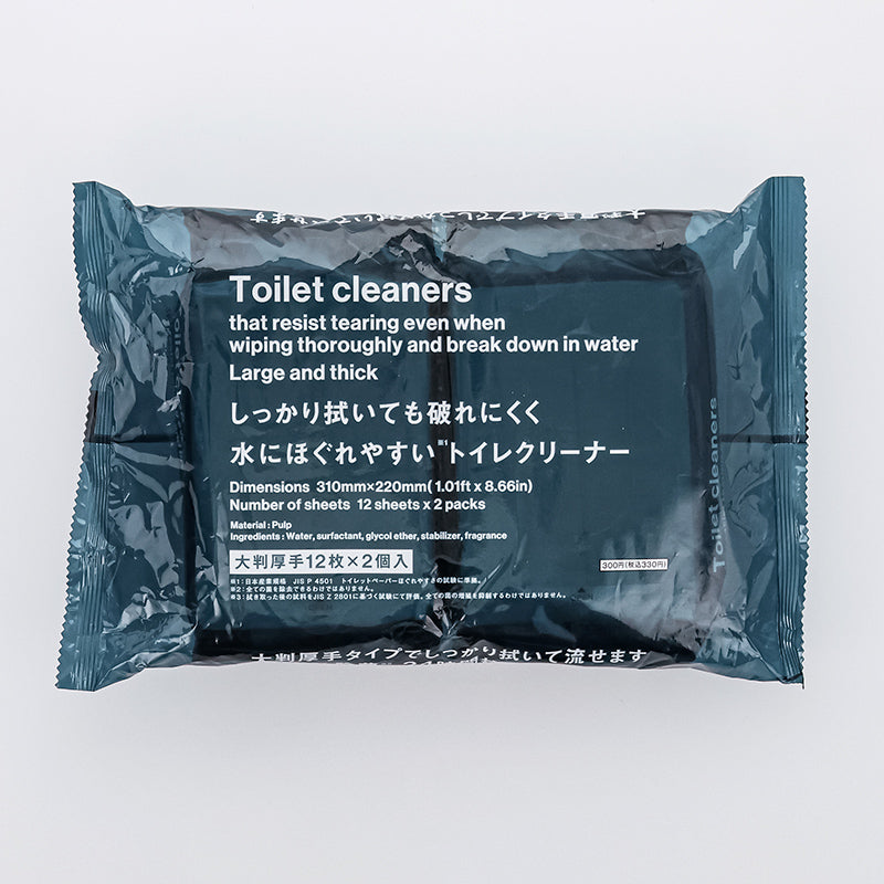 流せるトイレクリーナー（除菌、大判、厚手、１２枚、２個） ダイソー(DAISO)
