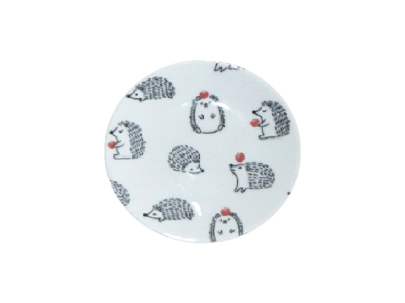 皿（はりねずみ、黒） ダイソー(DAISO)