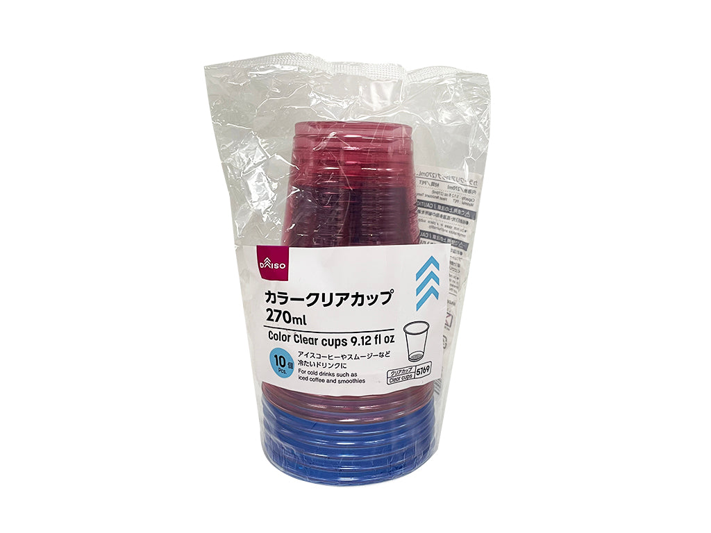 カラークリアカップ（１０個） ダイソー(DAISO)