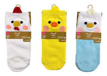 アニマルソックス（ショート丈、ニワトリ、ヒヨコ、インコ） ダイソー(DAISO)