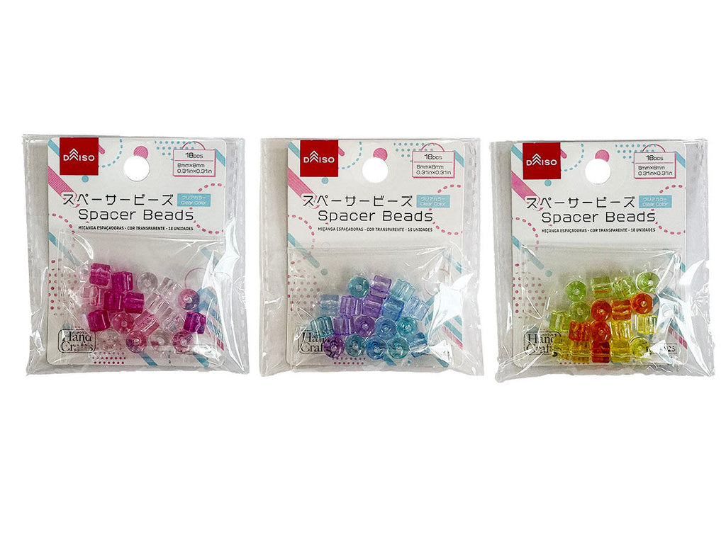 スペーサービーズ（クリアカラー、１８個） ダイソー(DAISO)