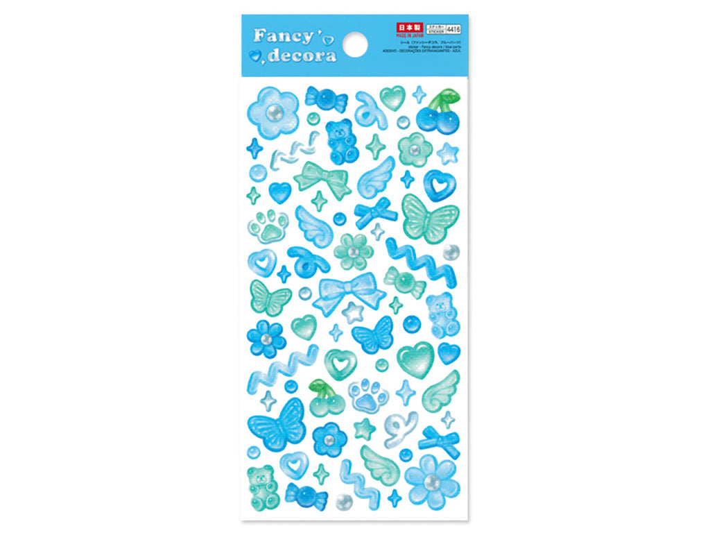シール（ファンシーデコラ、ブルーパーツ） ダイソー(DAISO)