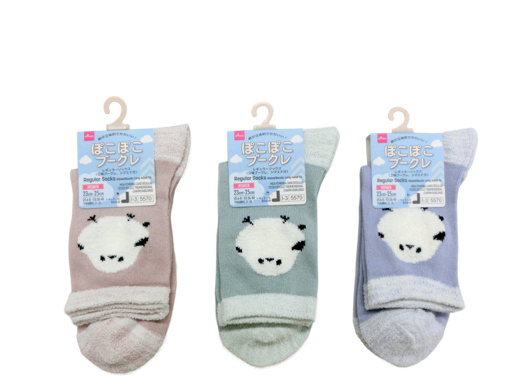 レギュラーソックス（立体ブークレ、シマエナガ） ダイソー(DAISO)