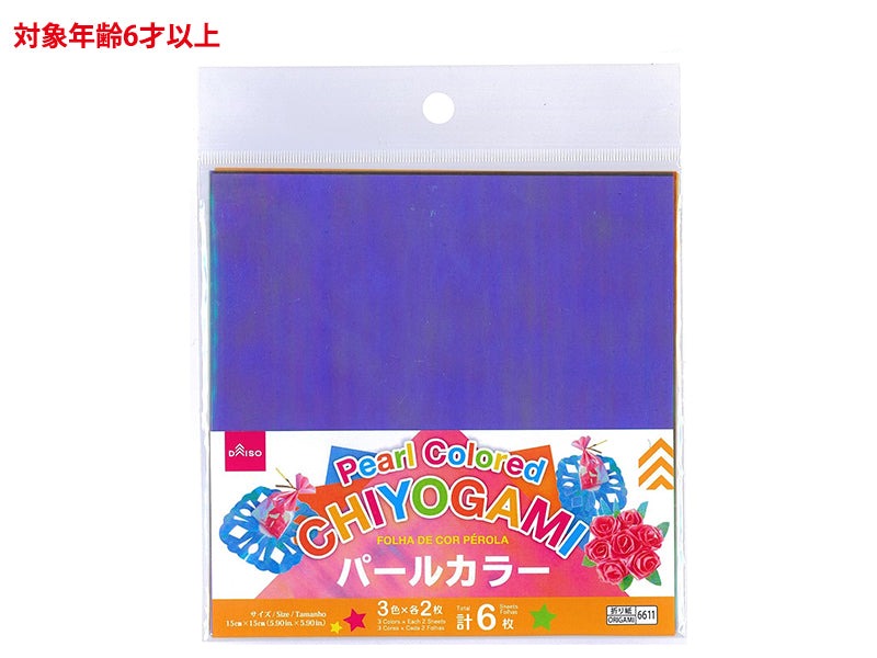 パールカラーちよがみ（６枚） ダイソー(DAISO)