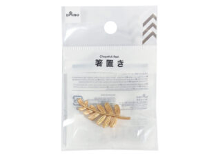 金属箸置き（ラウンドリーフ、ゴールドカラー） ダイソー(DAISO)