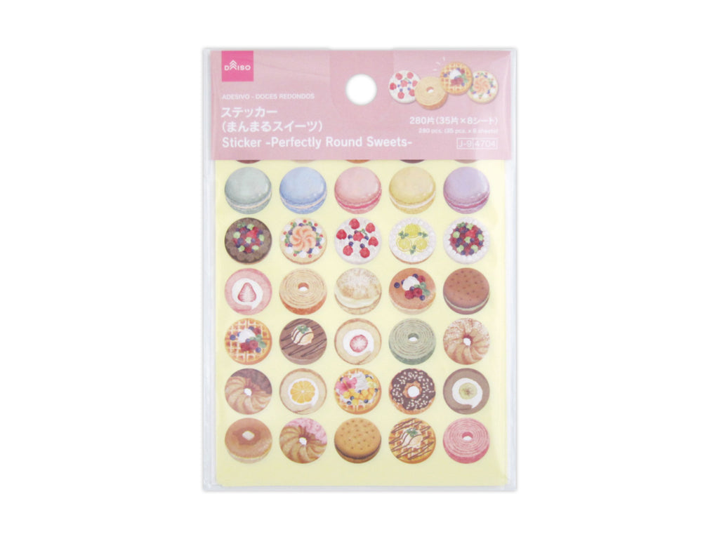 ステッカー（まんまるスイーツ） ダイソー(DAISO)