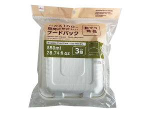 バカスフードパック（３仕切り、３個） ダイソー(DAISO)