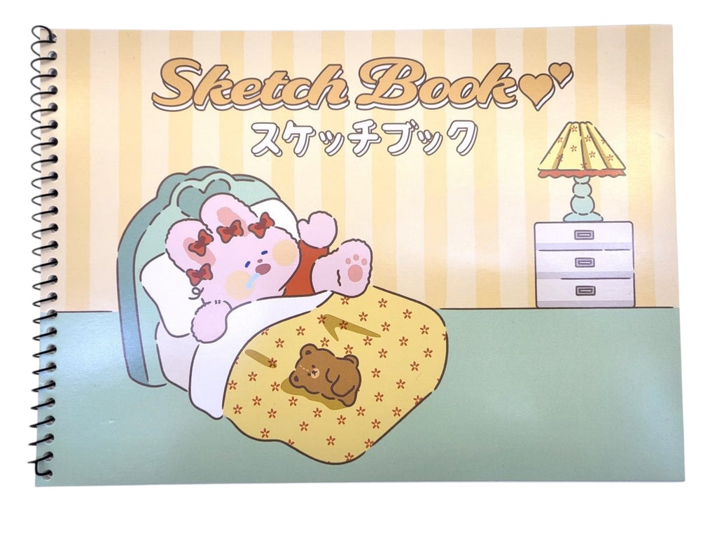 スケッチブック（韓国スタイルラビットオンニ、Ｂ５、２０枚） ダイソー(DAISO)