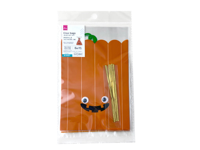 クリアバッグ（ＨＷ、ＣＦ、キョロキョロ目玉、６枚） ダイソー(DAISO)