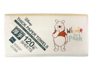 厚手ペーパータオル、１２０枚（くまのプーさん） ダイソー(DAISO)