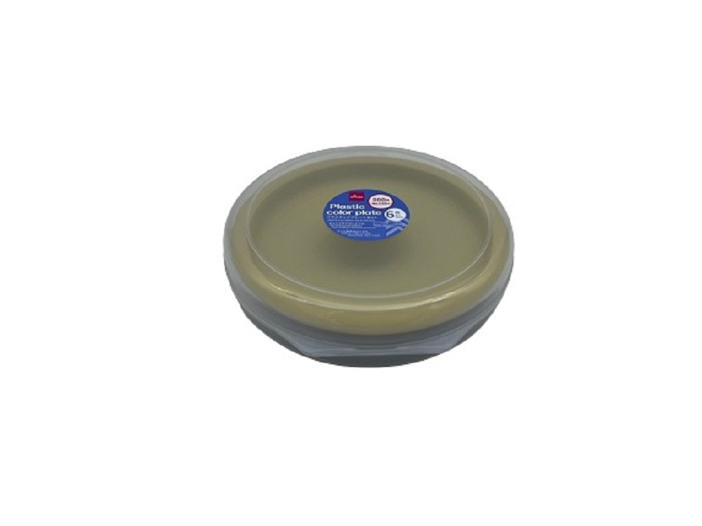 プラスチックカラー皿（６枚） ダイソー(DAISO)
