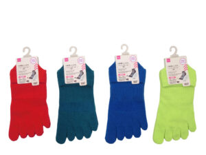５本指ソックス（ショート、メッシュ、サポート付、無地） ダイソー(DAISO)