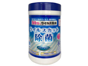 ウイルスカット除菌ボトルウェットティッシュ（８０枚） ダイソー(DAISO)