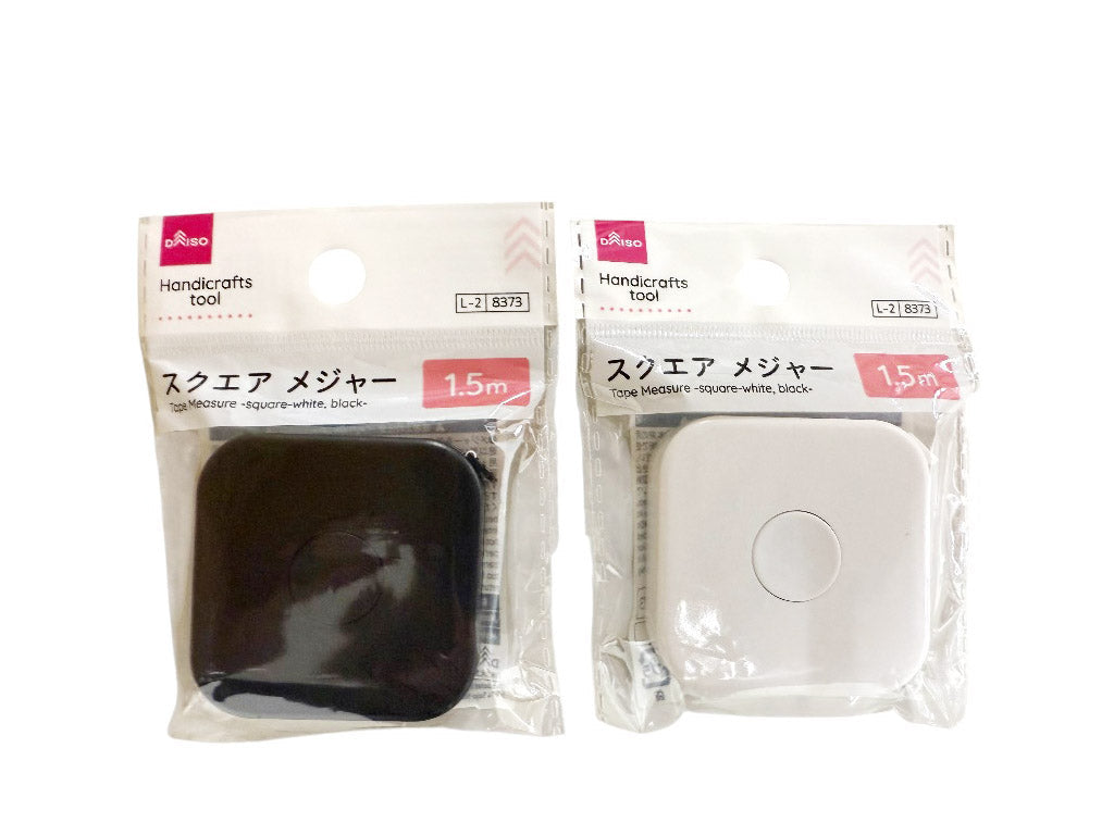 メジャー（スクエア、ホワイト、ブラック） ダイソー(DAISO)
