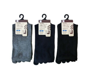 ５本指ソックス（メンズ、レギュラー丈、無地） ダイソー(DAISO)
