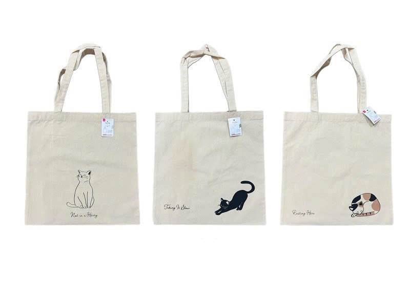 猫トートバッグ ダイソー(DAISO)