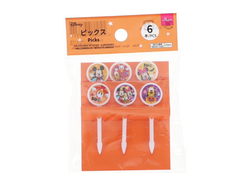 ピックス、６本、ハロウィンＣＥ（ミッキー＆フレンズ） ダイソー(DAISO)
