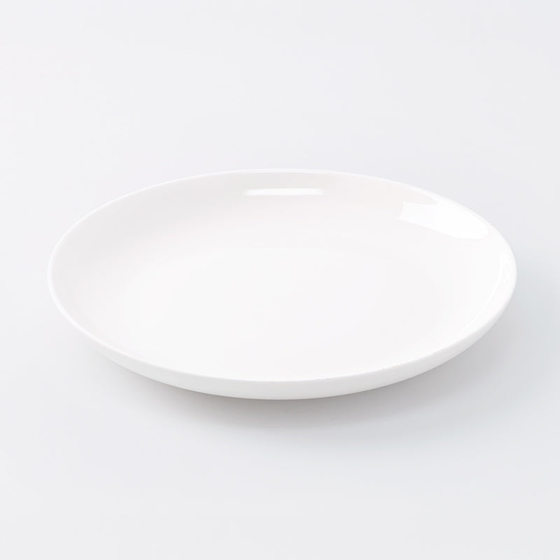 ボーンチャイナ平皿（リムが使いやすい）２０ｃｍ ダイソー(DAISO)