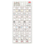 シール（いろまとめ、ホワイト） ダイソー(DAISO)