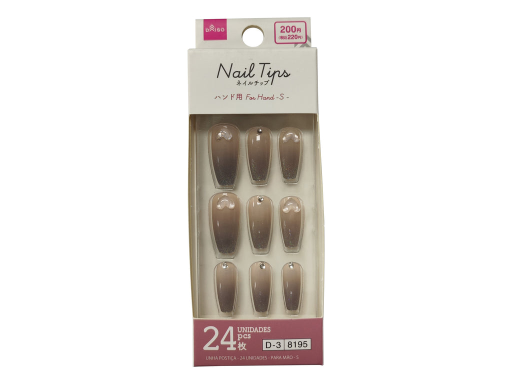 ネイルチップ（２４枚、ハンド用、Ｓ） ダイソー(DAISO)