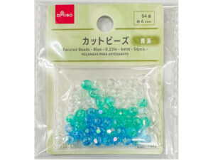カットビーズ（青系、５４個） ダイソー(DAISO)