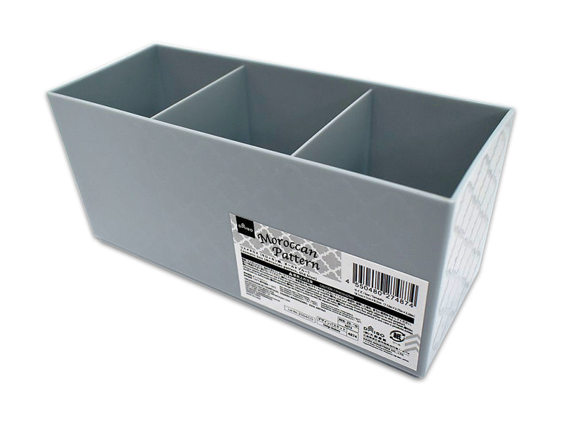 コスメＢＯＸ（モロッカン柄、オールドブルー） ダイソー(DAISO)