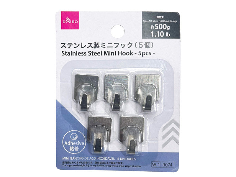 ステンレス製ミニフック（５個） ダイソー(DAISO)
