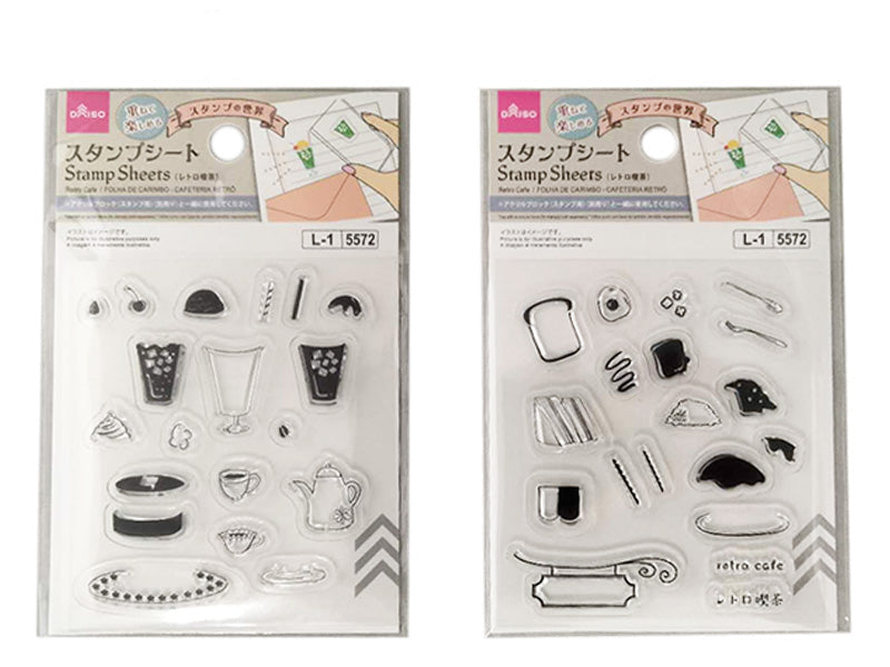 スタンプシート（レトロ喫茶） ダイソー(DAISO)