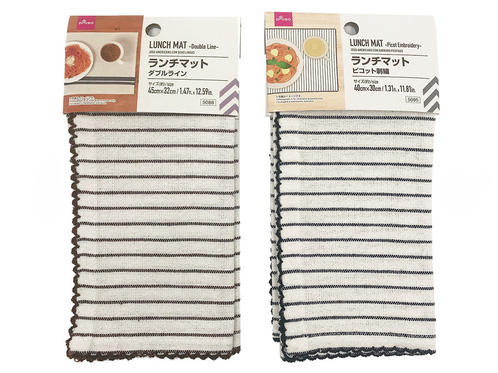 ピコット刺繍ランチマット ダイソー(DAISO)