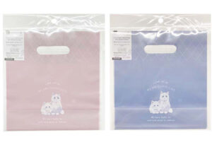 底マチフロストハンドルバッグ（ねこ、５枚） ダイソー(DAISO)