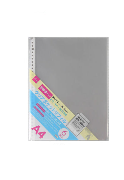 クリアポケットリフィル（Ａ４、６枚） ダイソー(DAISO)
