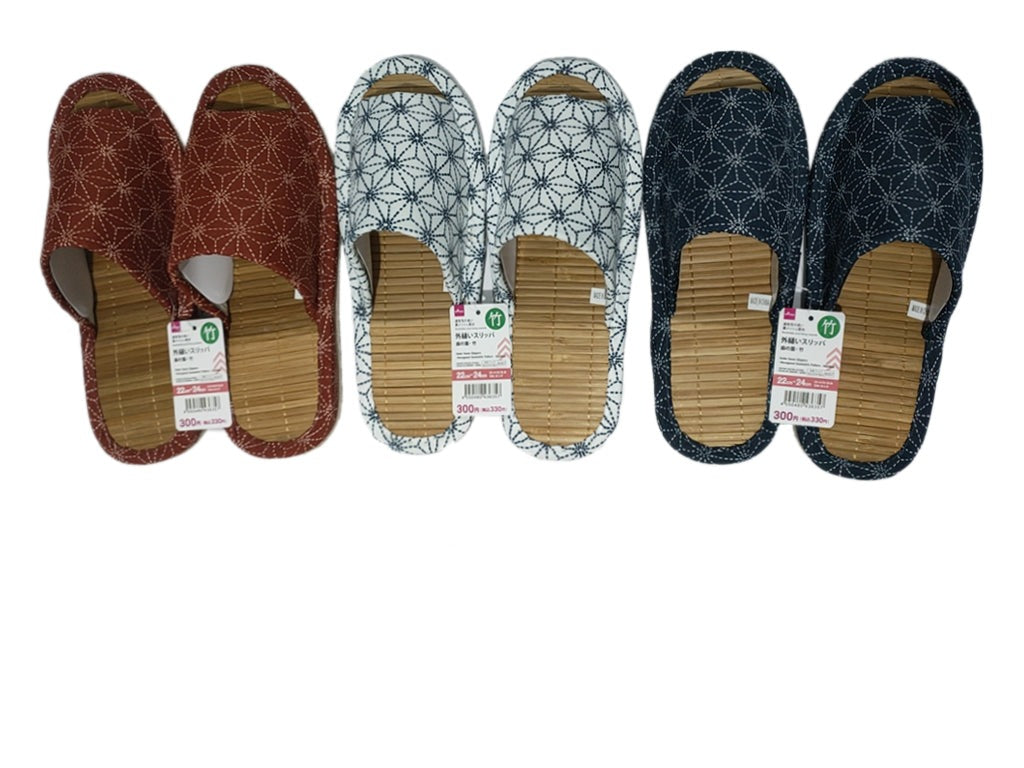 外縫いスリッパ（麻の葉、竹） ダイソー(DAISO)