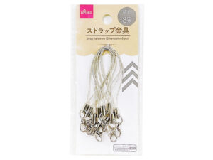 ストラップ金具（シルバーカラー、８個） ダイソー(DAISO)