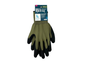発泡ゴム背抜き手袋（モスグリーン、Ｌ） ダイソー(DAISO)