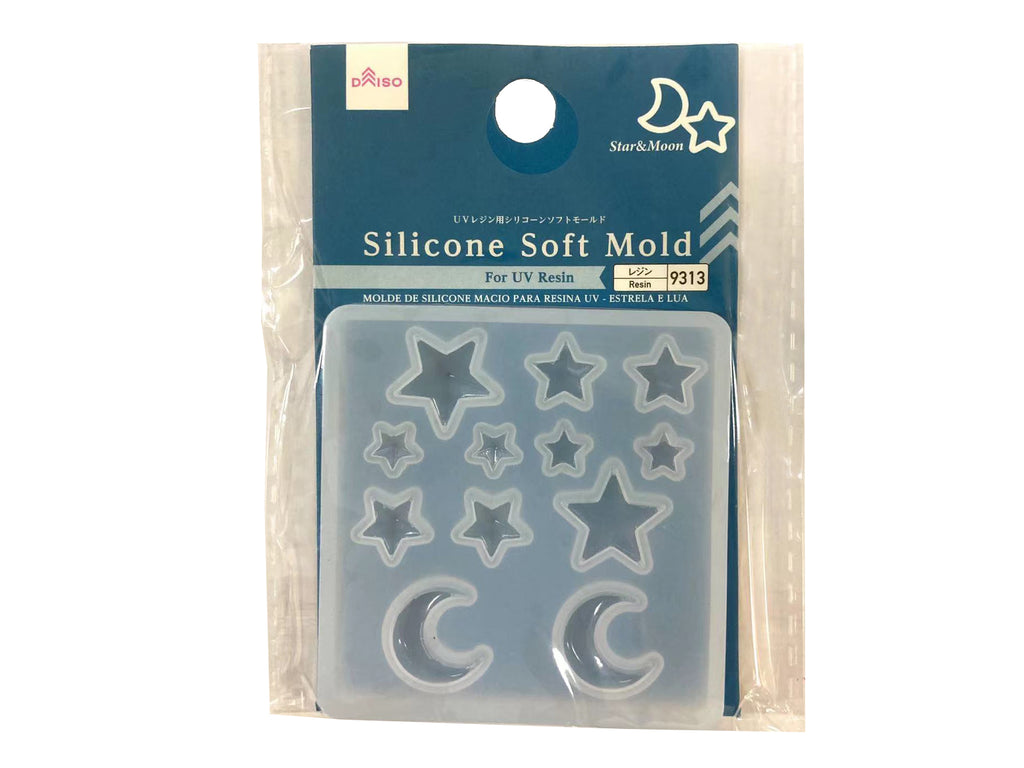 ＵＶレジン用シリコーンソフトモールド（スター＆ムーン） ダイソー(DAISO)