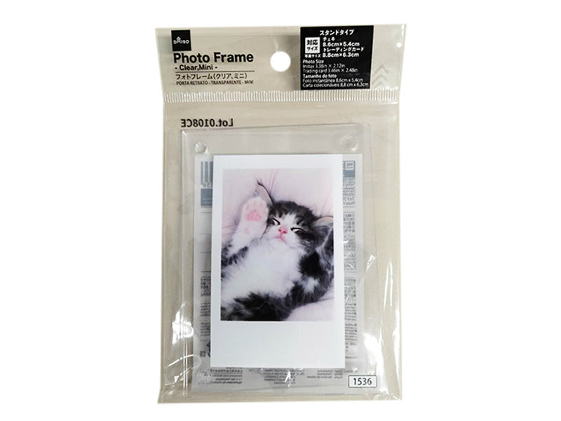 フォトフレーム（クリア、ミニ） ダイソー(DAISO)