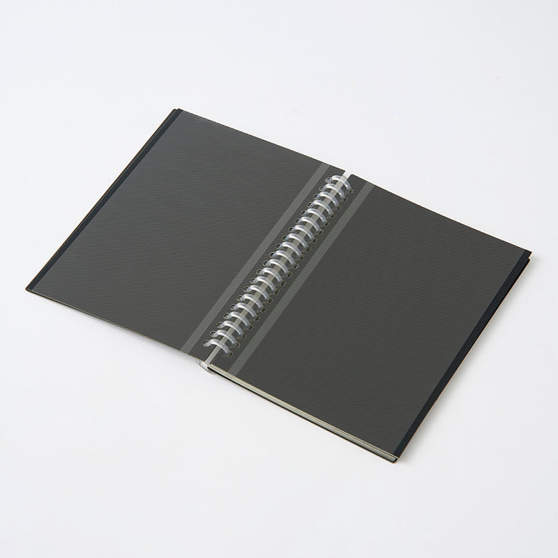 Ａ５クラフト表紙アルバム粘着台紙（２０ページ、ＢＫ） ダイソー(DAISO)