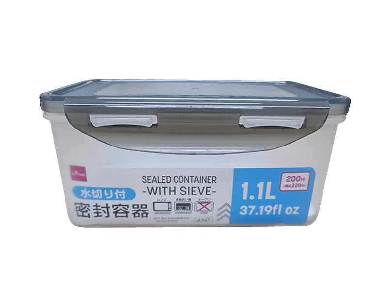 密封容器（水切り付） ダイソー(DAISO)